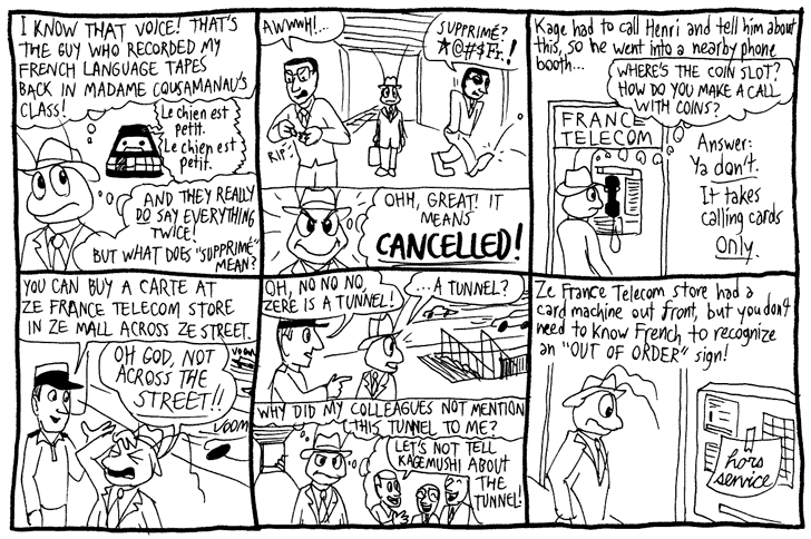 Uncle Kage's Story Hour: Le train est supprim&eacute;! How to use the phone?